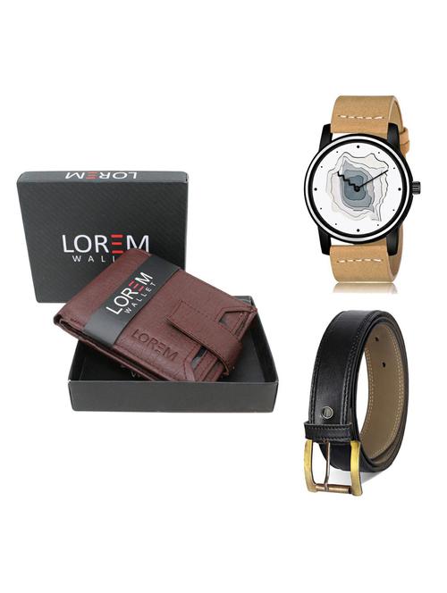 belt, wallet & watch gift combo - 19375585 - Very Small Image - 1