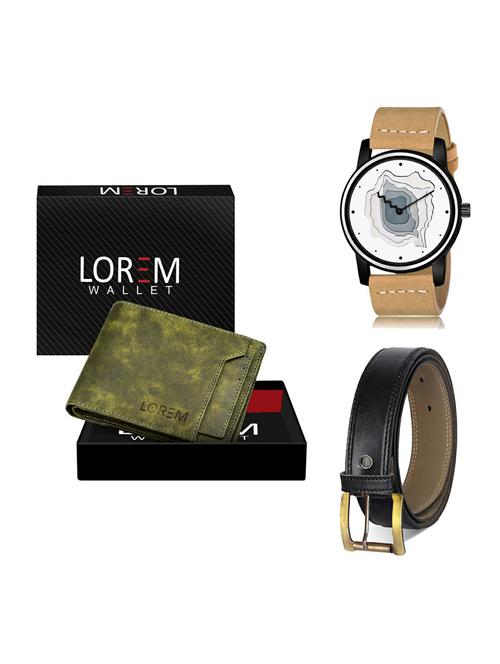 belt, wallet & watch gift combo - 19375592 - Very Small Image - 1