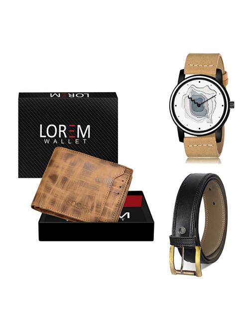 belt, wallet & watch gift combo - 19375597 - Very Small Image - 1