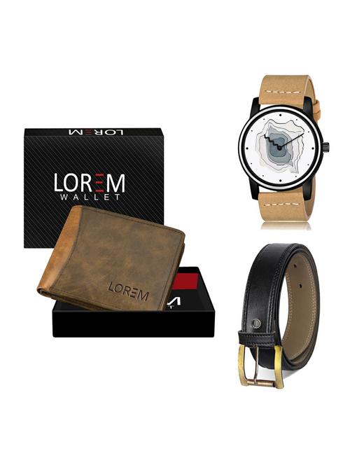 belt, wallet & watch gift combo - 19375602 - Very Small Image - 1