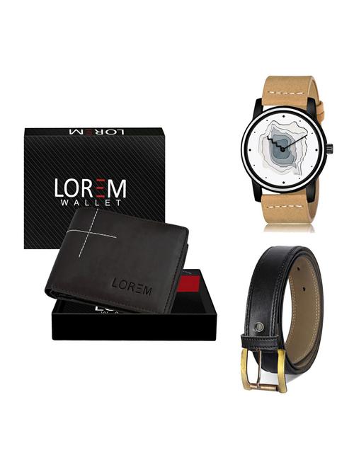 belt, wallet & watch gift combo - 19375617 - Very Small Image - 1