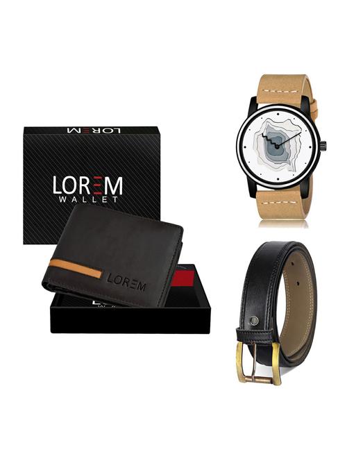 belt, wallet & watch gift combo - 19375619 - Very Small Image - 1