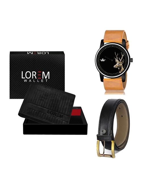 belt, wallet & watch gift combo - 19375652 - Very Small Image - 1