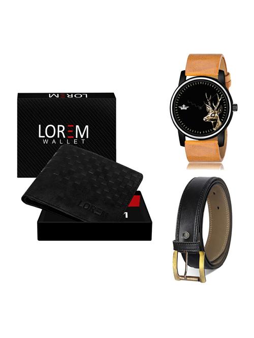 belt, wallet & watch gift combo - 19375660 - Very Small Image - 1