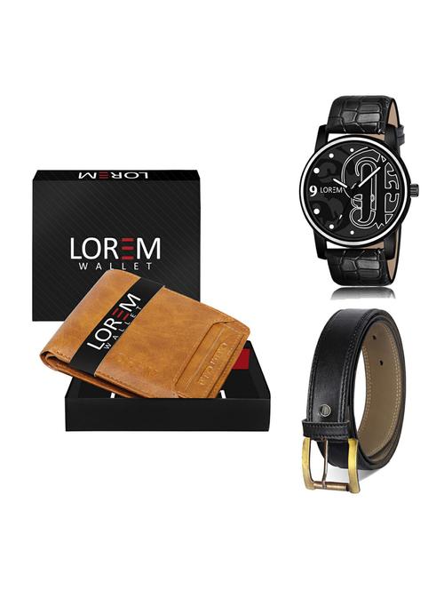 belt, wallet & watch gift combo - 19375672 - Very Small Image - 1