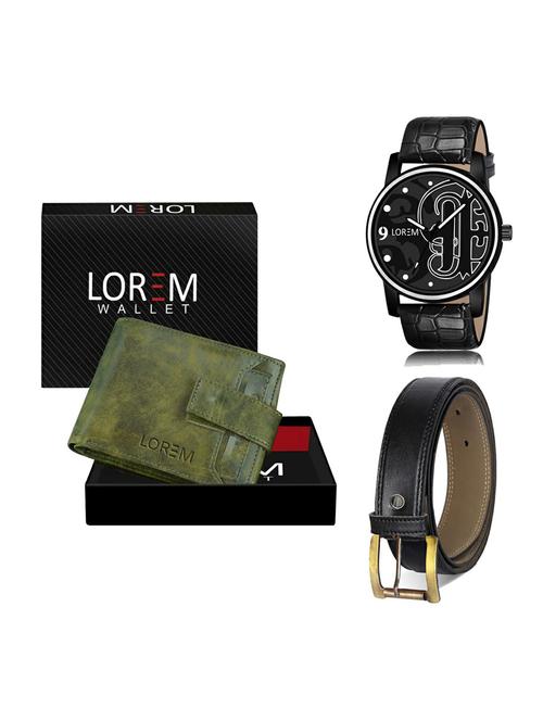 belt, wallet & watch gift combo - 19375688 - Very Small Image - 1