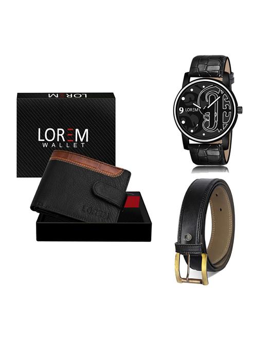belt, wallet & watch gift combo - 19375711 - Very Small Image - 1