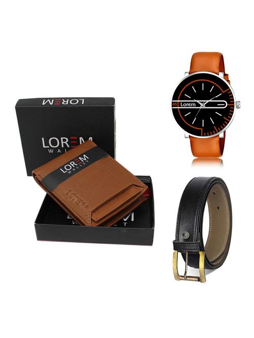 belt, wallet & watch gift combo - 19375715 - Very Small Image - 1