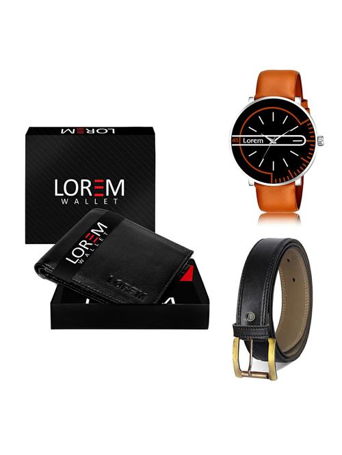belt, wallet & watch gift combo - 19375726 - Very Small Image - 1