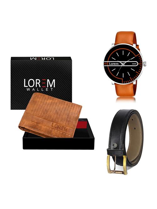 belt, wallet & watch gift combo - 19375740 - Very Small Image - 1