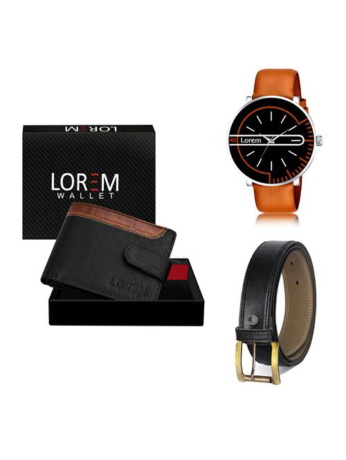 belt, wallet & watch gift combo - 19375756 - Very Small Image - 1