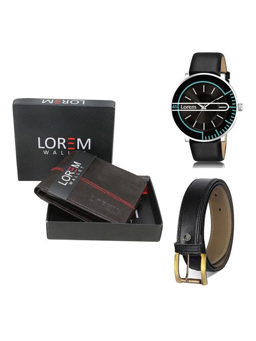 belt, wallet & watch gift combo - 19375763 - Very Small Image - 1