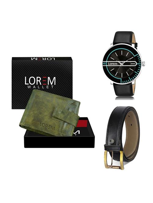 belt, wallet & watch gift combo - 19375778 - Very Small Image - 1