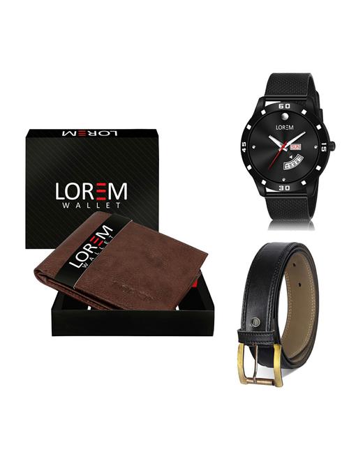 belt, wallet & watch gift combo - 19375813 - Very Small Image - 1
