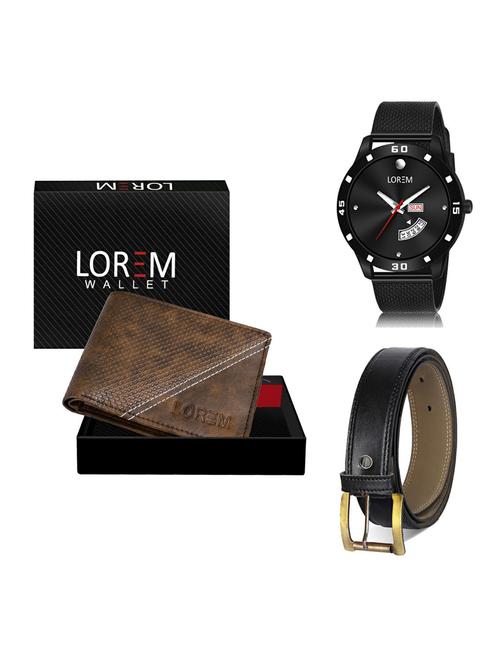 belt, wallet & watch gift combo - 19375833 - Very Small Image - 1