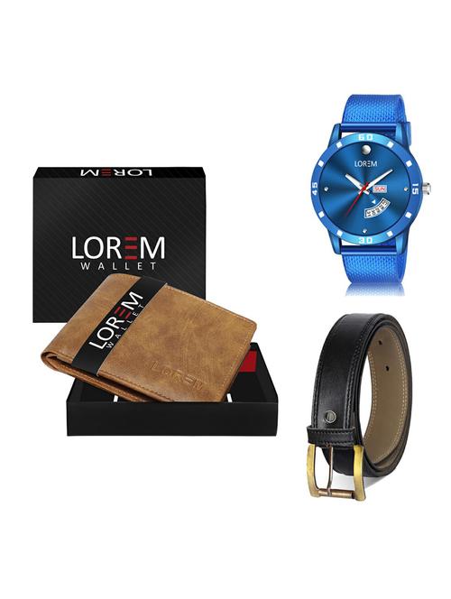 belt, wallet & watch gift combo - 19375859 - Very Small Image - 1