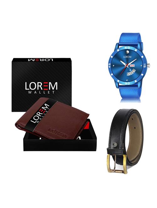 belt, wallet & watch gift combo - 19375860 - Very Small Image - 1