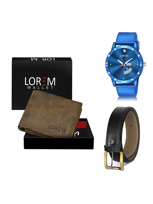 belt, wallet & watch gift combo - 19375871 - Very Small Image - 1