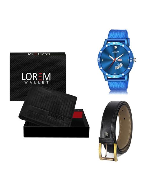 belt, wallet & watch gift combo - 19375877 - Very Small Image - 1