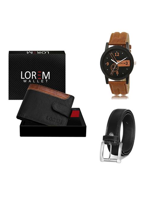 belt, wallet & watch gift combo - 19375936 - Very Small Image - 1