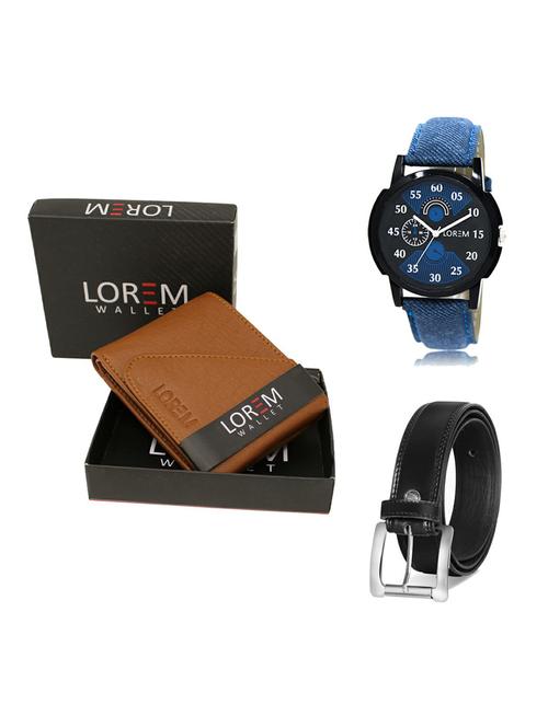 belt, wallet & watch gift combo - 19375938 - Very Small Image - 1