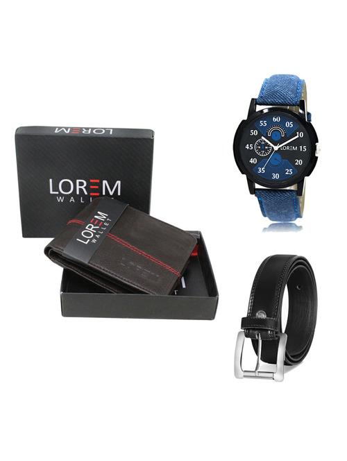 belt, wallet & watch gift combo - 19375943 - Very Small Image - 1