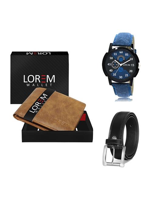 belt, wallet & watch gift combo - 19375949 - Very Small Image - 1