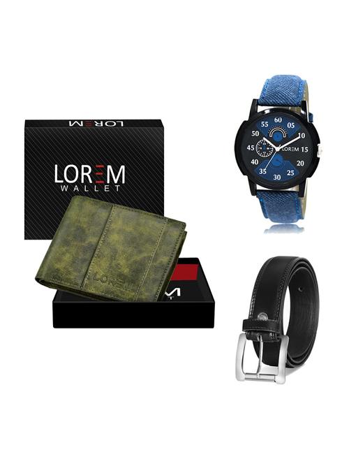 belt, wallet & watch gift combo - 19375954 - Very Small Image - 1