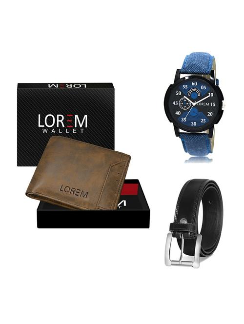 belt, wallet & watch gift combo - 19375960 - Very Small Image - 1