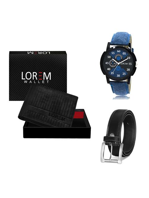 belt, wallet & watch gift combo - 19375967 - Very Small Image - 1