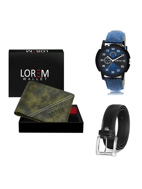 belt, wallet & watch gift combo - 19375970 - Very Small Image - 1