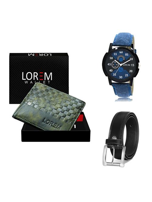 belt, wallet & watch gift combo - 19375974 - Very Small Image - 1