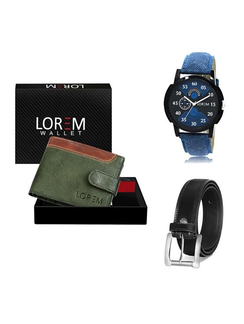 belt, wallet & watch gift combo - 19375982 - Very Small Image - 1