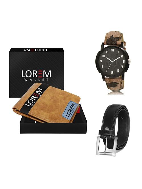 belt, wallet & watch gift combo - 19375992 - Very Small Image - 1