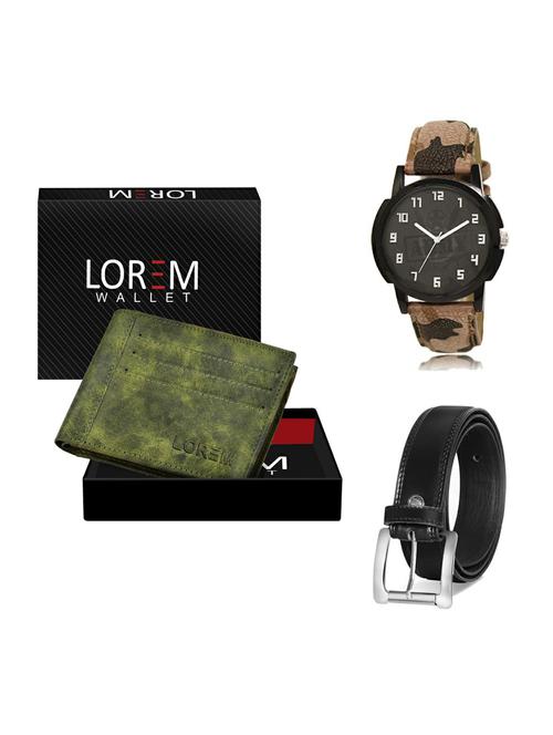 belt, wallet & watch gift combo - 19375998 - Very Small Image - 1