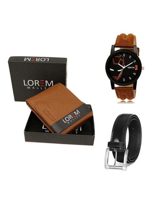 belt, wallet & watch gift combo - 19376028 - Very Small Image - 1