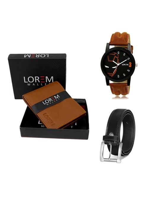 belt, wallet & watch gift combo - 19376029 - Very Small Image - 1
