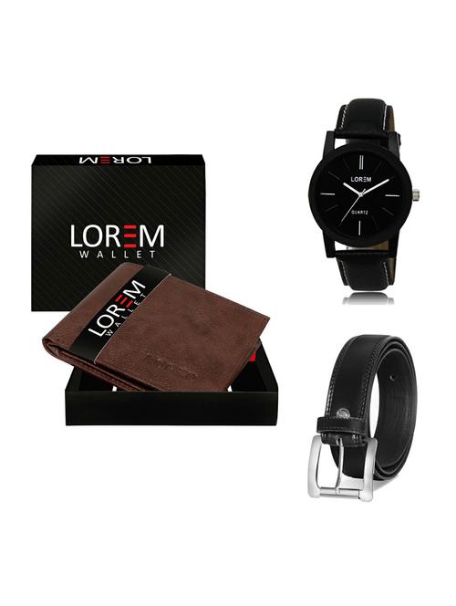 belt, wallet & watch gift combo - 19376083 - Very Small Image - 1