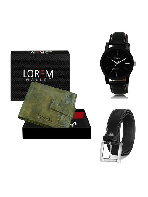 belt, wallet & watch gift combo - 19376093 - Very Small Image - 1