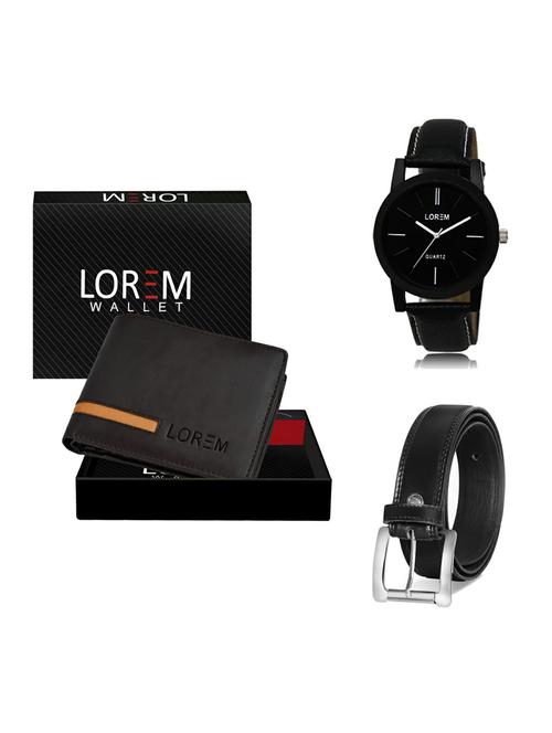 belt, wallet & watch gift combo - 19376114 - Very Small Image - 1