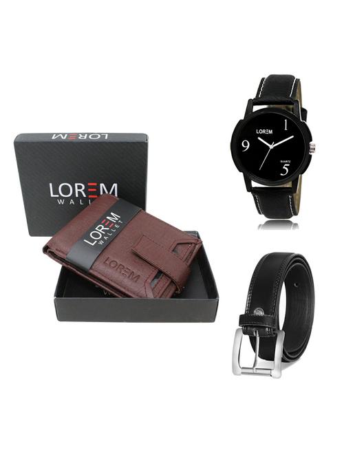 belt, wallet & watch gift combo - 19376125 - Very Small Image - 1