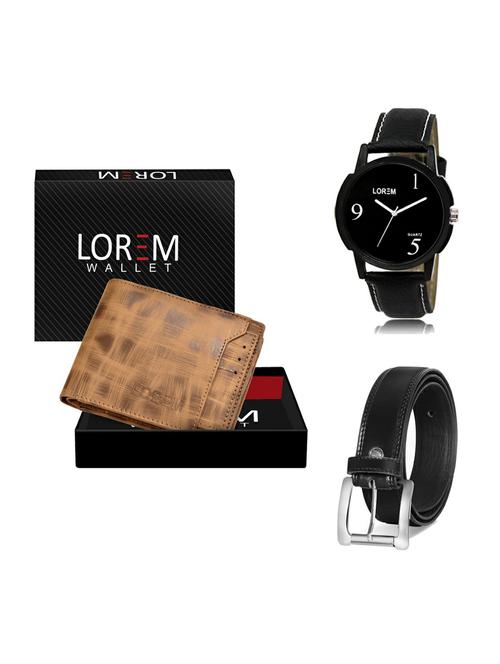 belt, wallet & watch gift combo - 19376137 - Very Small Image - 1