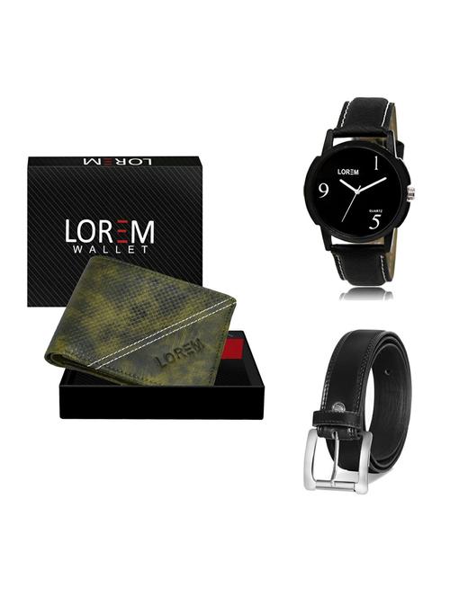 belt, wallet & watch gift combo - 19376150 - Very Small Image - 1