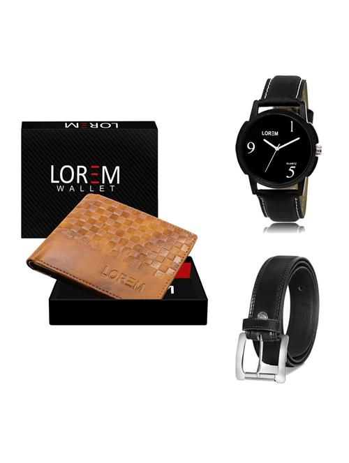 belt, wallet & watch gift combo - 19376153 - Very Small Image - 1