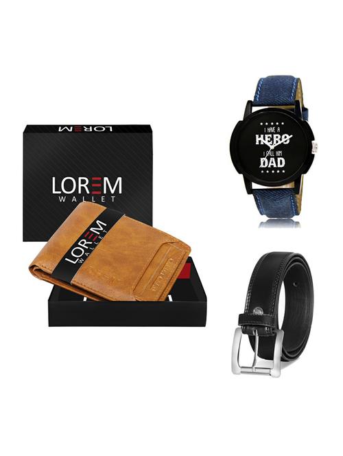 belt, wallet & watch gift combo - 19376167 - Very Small Image - 1