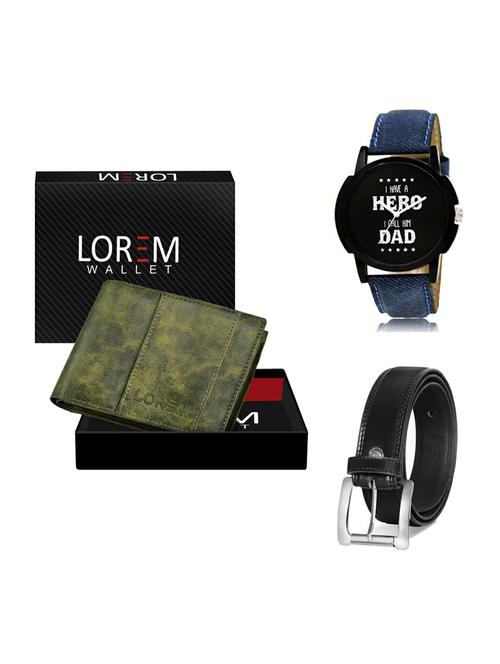 belt, wallet & watch gift combo - 19376179 - Very Small Image - 1