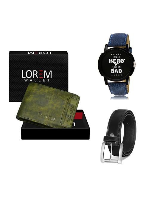 belt, wallet & watch gift combo - 19376188 - Very Small Image - 1