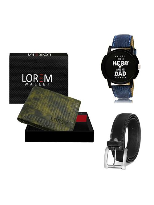 belt, wallet & watch gift combo - 19376191 - Very Small Image - 1