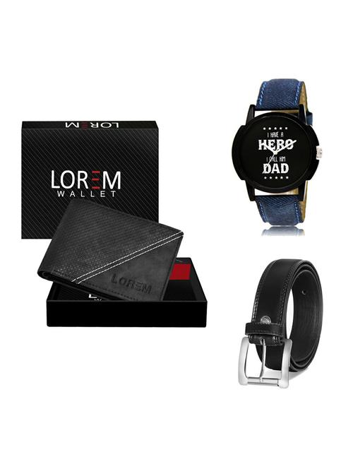 belt, wallet & watch gift combo - 19376196 - Very Small Image - 1