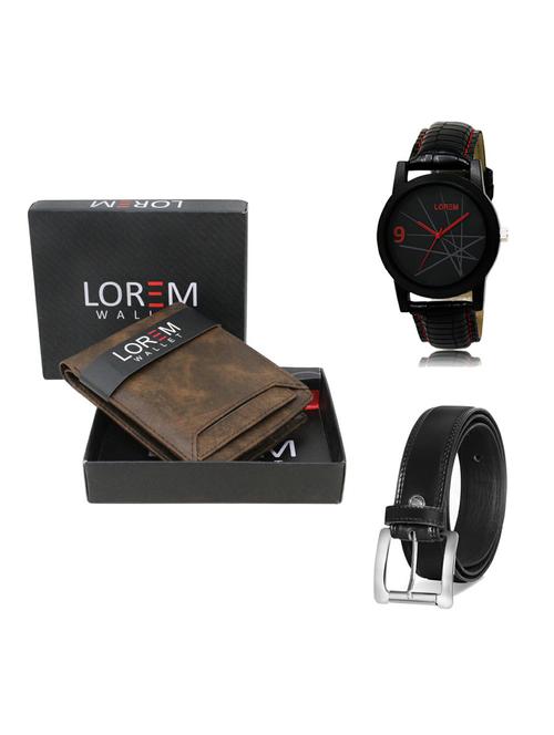 belt, wallet & watch gift combo - 19376211 - Very Small Image - 1
